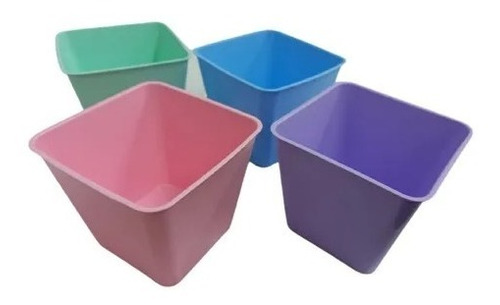 MACETA PLASTICA CUADRADA N*14 