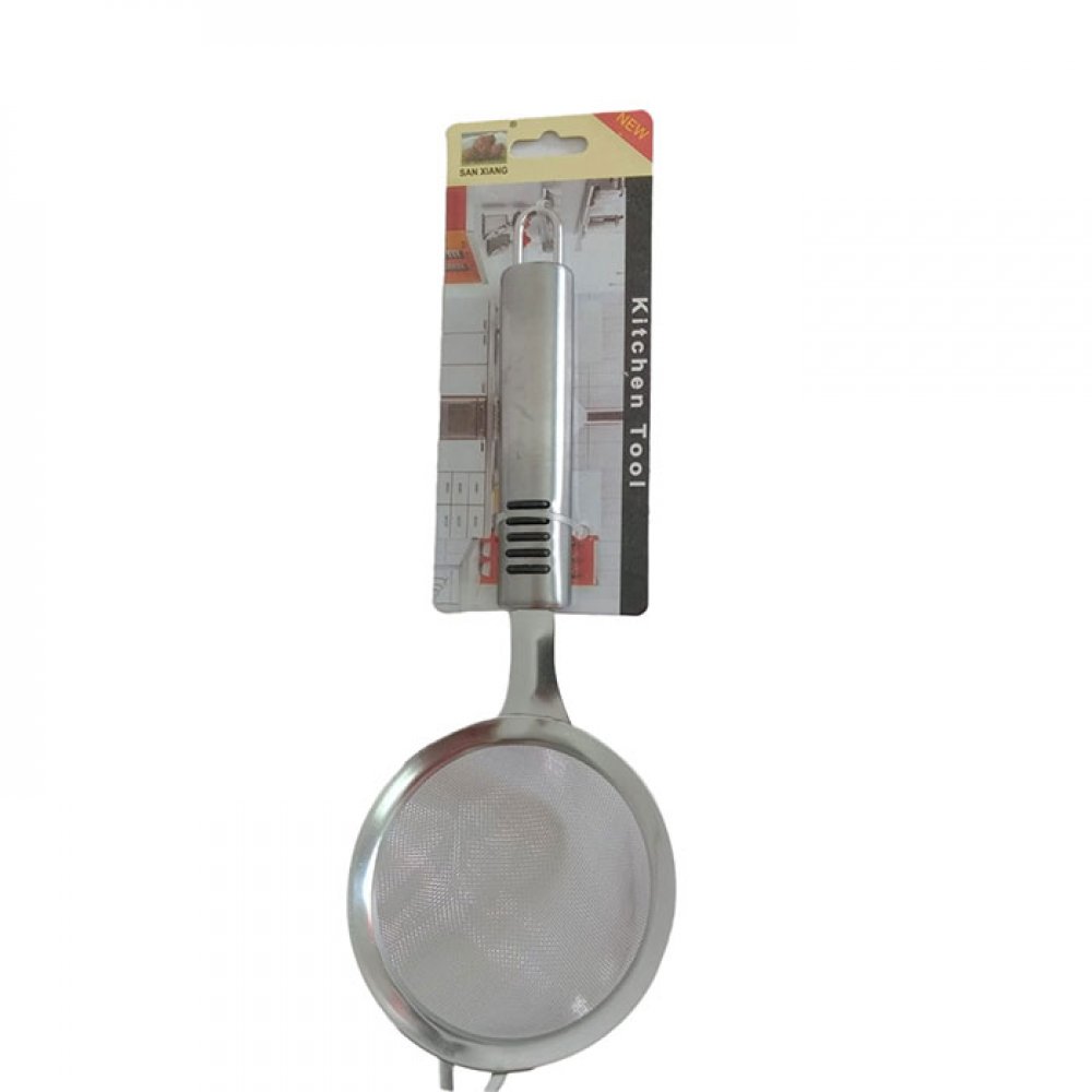 COLADOR FINO ACERO INOXIDABLE CON MANGO 23CM
