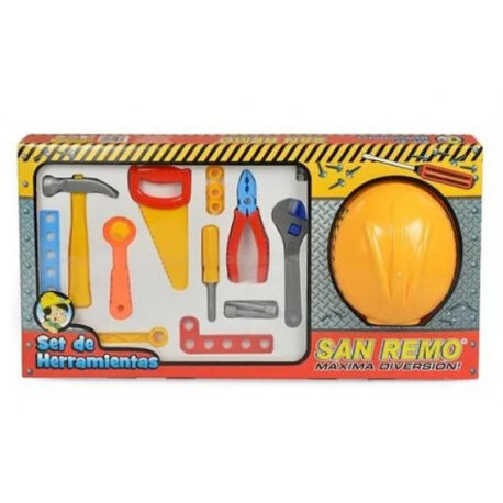 HERRAMIENTAS CON CASCO PLASTICO EN CAJA MAR PLAST