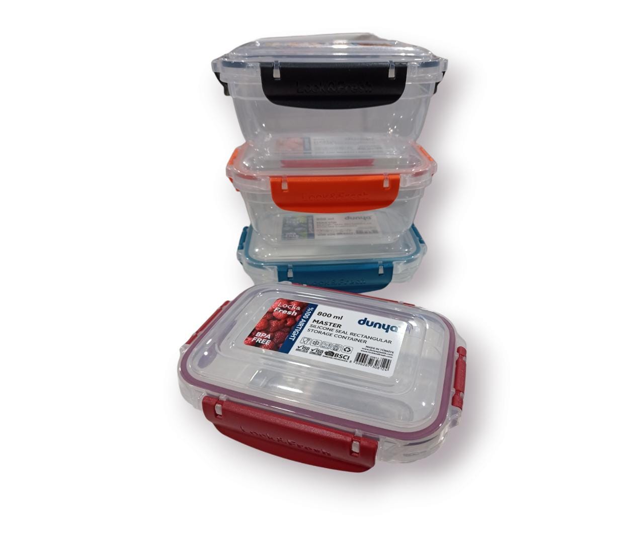 TUPPER CONTENEDOR PLASTICO 800CC CON TRABA