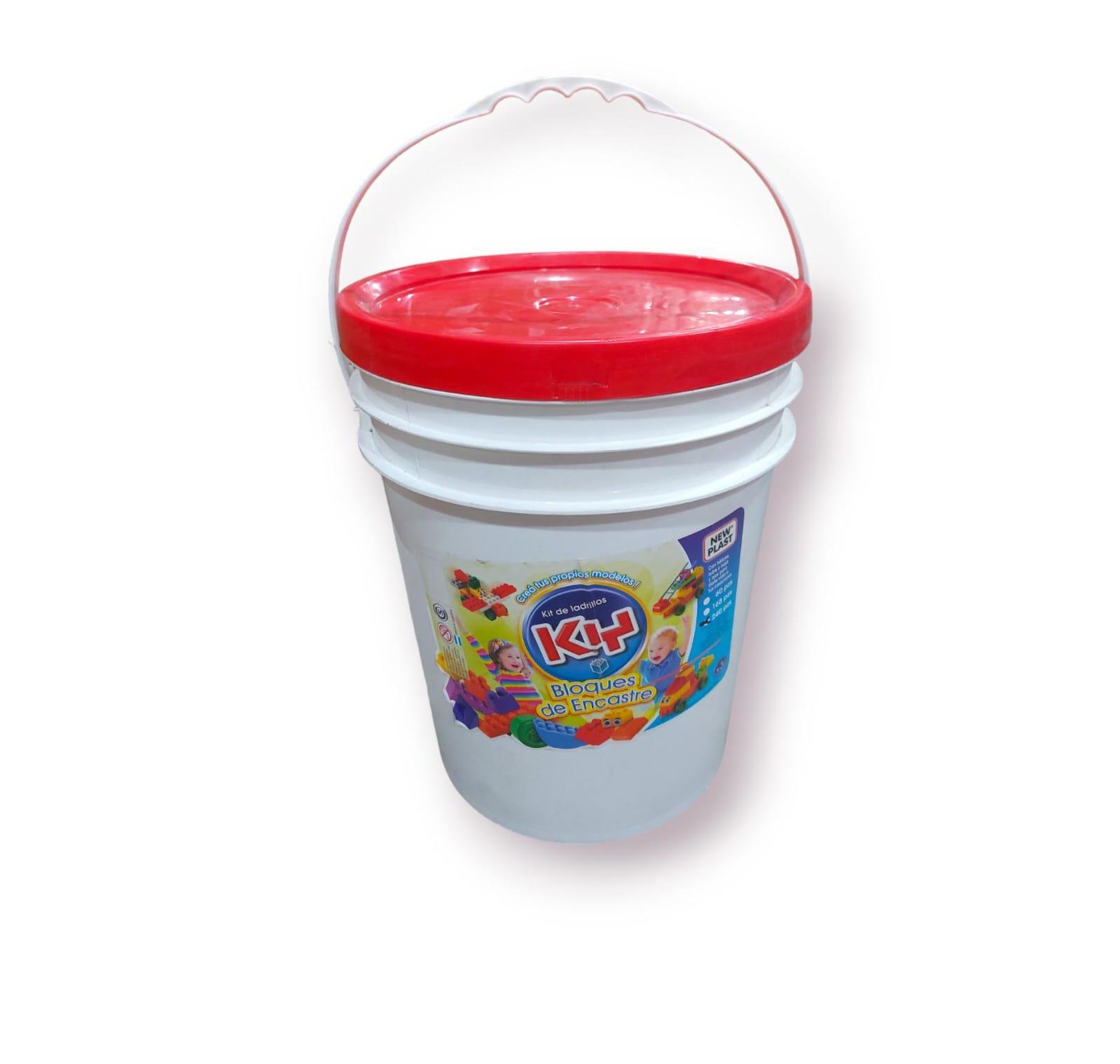 BALDE DE BLOQUES X 240 PIEZAS NEW PLAST
