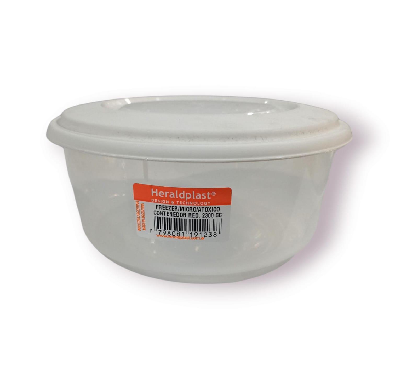 TUPPER CONTENEDOR REDONDO CON TAPA 2.3 LTS PLASTICO
