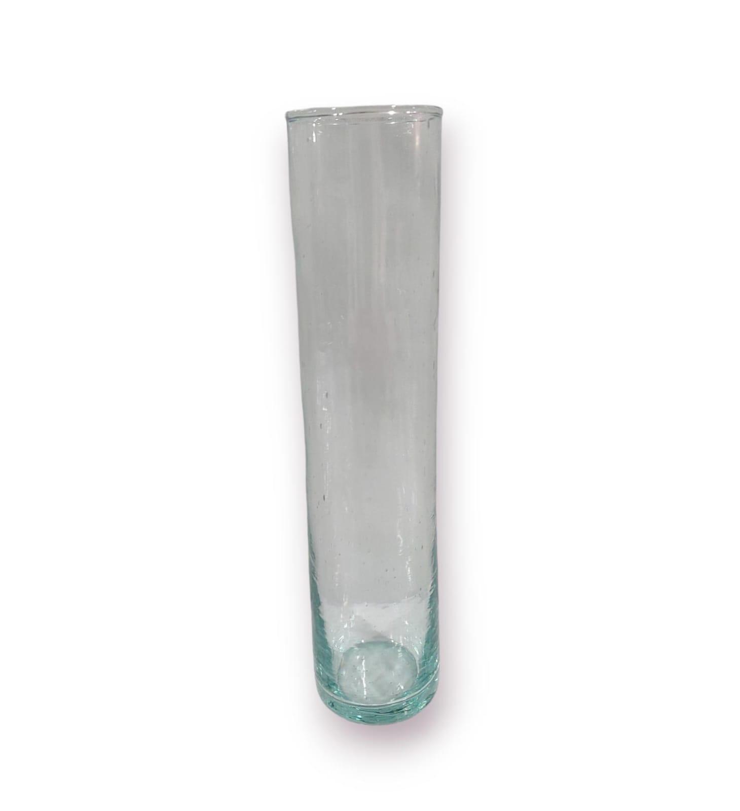 FLORERO VIDRIO TUBO CHICO 15CM 