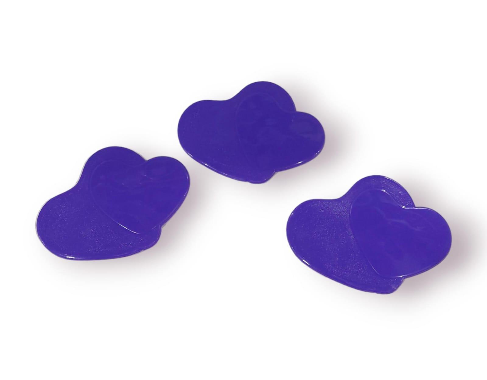 TOPES ANTIDESLIZANTES PARA DUCHA FORMA CORAZON X 3 UNIDADES 13CM
