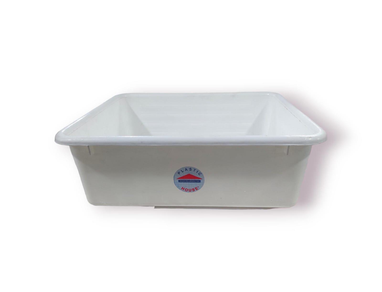 BANDEJA/BATEA RECTANGULAR 14 LTS BLANCA