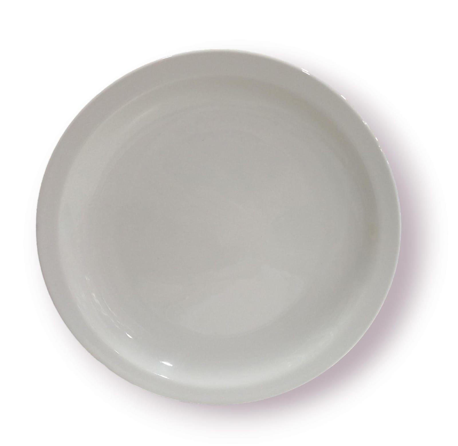 PLATO PLAYO CERAMICA LINEA BLANCO 25CM