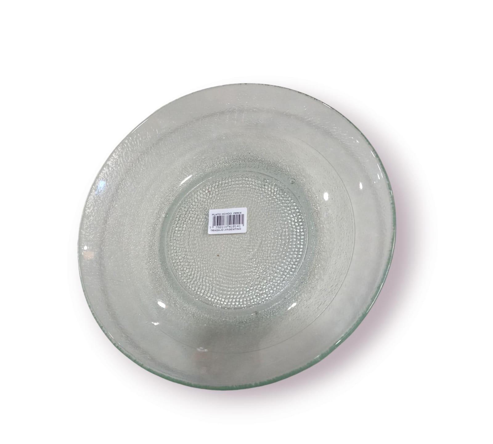 PLATO HONDO FENIX DE VIDRIO 21CM DURAX