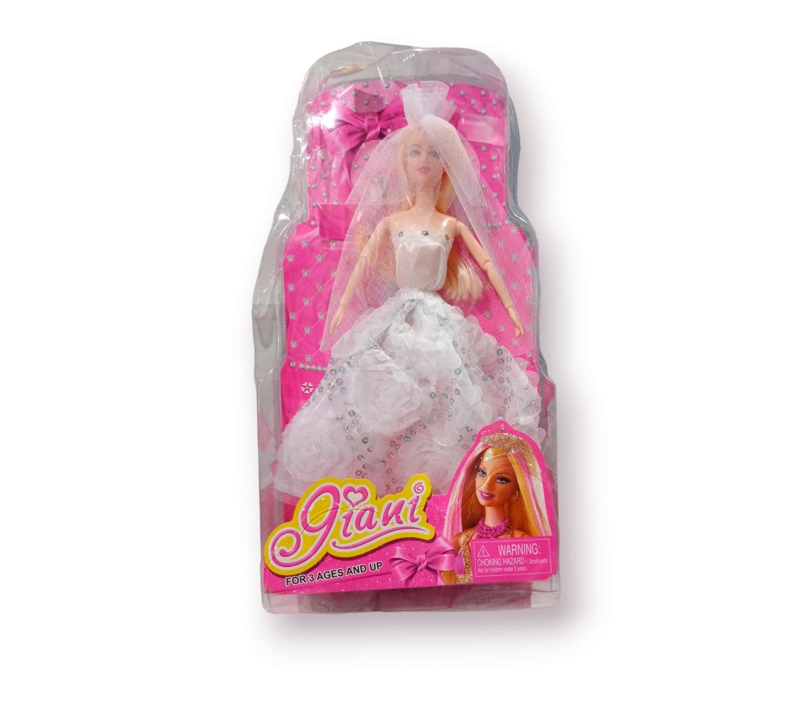 MUÑECA VESTIDA DE NOVIA ARTICULADA EN BLISTER 38CM