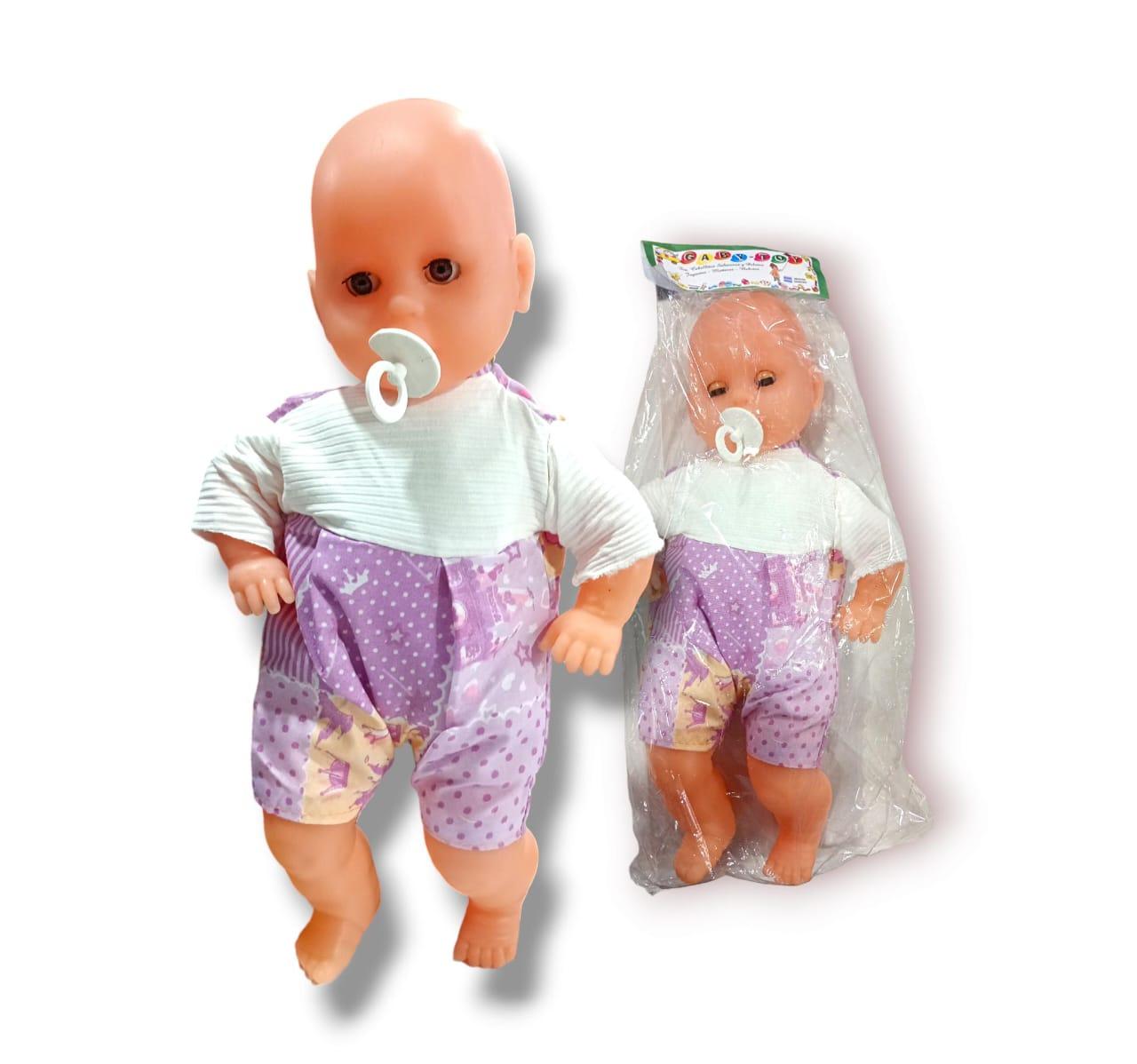 BEBE DE GOMA MEDIANO EN BOLSA 40CM