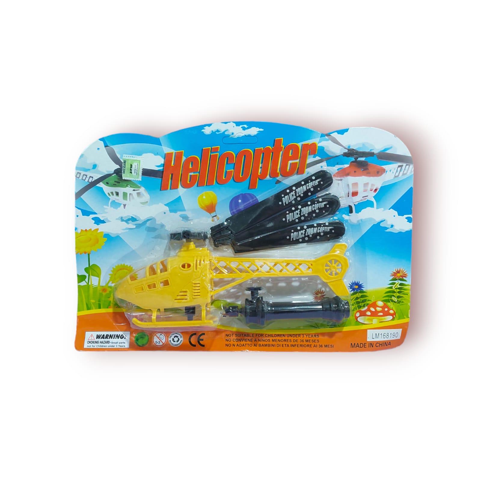 HELICOPTERO CON LANZADOR EN BLISTER 29CM