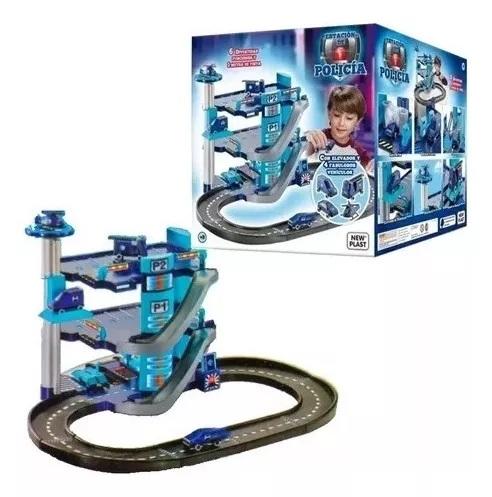 ESTACION DE POLICIA 3 NIVELES+4 VEHICULOS NEW PLAST