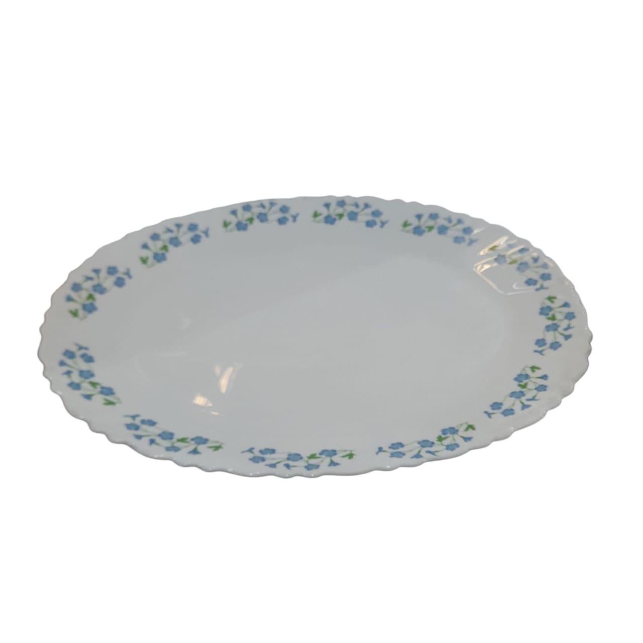 BANDEJA/FUENTE OVALADA OPALINA 32CM DECORADA