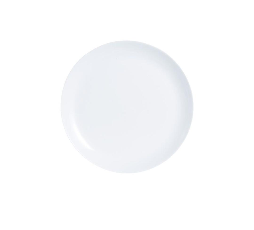 PLATO HONDO OPALINA LINEA DIWALI BLANCO REDONDO 20CM