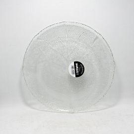PLATO VIDRIO PLAYO DURAX LABRADO 23CM