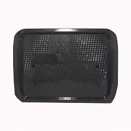 BANDEJA PLASTICA ESTILO FAST FOOD 42CM NEGRA