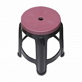 BANQUETA REDONDA PLASTICA APILABLE BICOLOR