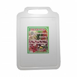 TABLA PARA PICAR PLASTICA 32CM LINEA BLANCO