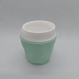 MATE PLASTICO SILICONADO FACETADO