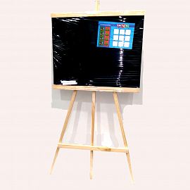 PIZARRON MADERA CON PIE GRANDE 94x46CM