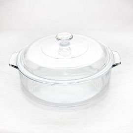 CACEROLA VIDRIO CON TAPA 1.87LTS PYROREY