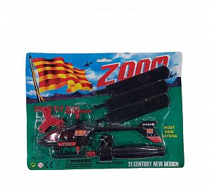 HELICOPTERO CON LANZADOR EN BLISTER