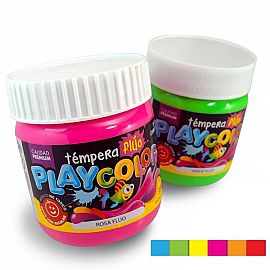 TEMPERA POTE 300GRS EN COLORES FLUO PLAYCOLOR