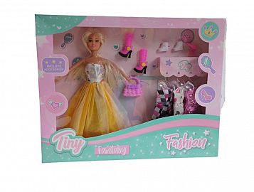 MUÑECA TINY CON ACCESORIOS EN CAJA