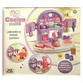 COCINA PORTATIL CON ACCESORIOS 50CM NEW PLAST