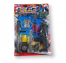 SET DE POLICIA CON ACCESORIOS EN BLISTER