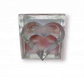 MOLDE PARA BIZCOCHUELO 3 PISOS FORMA CORAZON 23CM