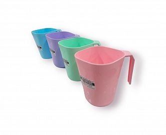 TAZA CUADRADA PLASTICA 400CC 