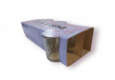 VASO VIDRIO PACK X 6 UNIDADES 250CM TRAGO CORTO DURAX