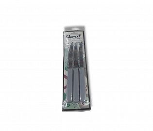 CUCHILLO CAROL X 3 UNIDADES COLOR GRIS