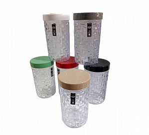 FRASCO ACRILICO 1.5 LTS CON TAPAS DE COLORES 