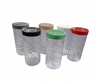 FRASCO ACRILICO 1.8 LTS CON TAPAS DE COLORES 