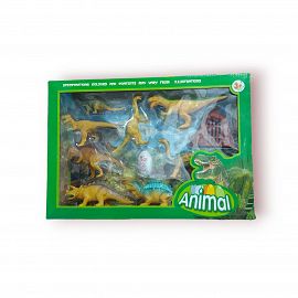 DINOSAURIOS SET X10 UNIDADES EN CAJA 