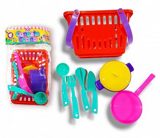 SET DE COCINA CANASTA CON ACCESORIOS 22CM