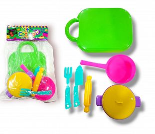 SET DE COCINA CON ACCESORIOS EN BOLSA 29CM