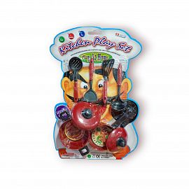 SET DE COCINA CON ACCESORIOS EN BLISTER 31CM