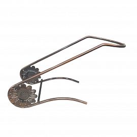 SOPORTE PARA BOTELLAS VINO METALICO DORADO