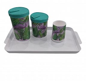 MATE SET COMPLETO PLASTICO ESTAMPADO
